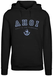 F4NT4STIC Kapuzenpullover Ahoi Knut & Jan Hamburg Schwarz/Blau/Dunkelblau/Pastell