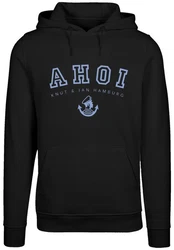 F4NT4STIC Kapuzenpullover Ahoi Knut & Jan Hamburg Schwarz/Blau/Dunkelblau/Pastell