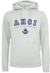 F4NT4STIC Kapuzenpullover Ahoi Knut & Jan Hamburg Hellgrau