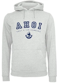 F4NT4STIC Kapuzenpullover Ahoi Knut & Jan Hamburg Hellgrau