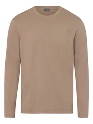 Hanro Longsleeve Living Shirts Khaki/Braun/Beige/Grau