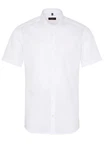 Eterna Kurzarmhemd SLIM FIT Weiß/Creme/Lila