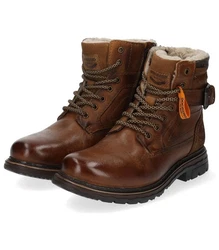 Dockers by Gerli Winterboots Herren Combat Boots Braun/Dunkelbraun/Beige