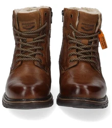 Dockers by Gerli Winterboots Herren Combat Boots Braun/Dunkelbraun/Beige