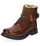 Dockers by Gerli Winterboots Herren Combat Boots Braun/Dunkelbraun/Beige