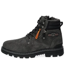 Dockers by Gerli Herren Schnürboots Schnürstiefel Dunkelgrau/Schwarz/Grau/Dunkelgrün