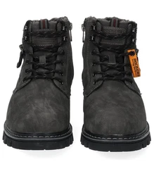 Dockers by Gerli Herren Schnürboots Schnürstiefel Dunkelgrau/Schwarz/Grau/Dunkelgrün