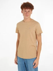 Tommy Jeans T-Shirt TJM SLIM JASPE C NECK Classics Slim Fit Khaki/Braun/Beige