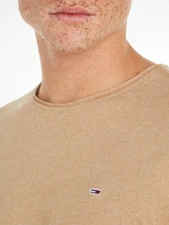 Tommy Jeans T-Shirt TJM SLIM JASPE C NECK Classics Slim Fit Khaki/Braun/Beige