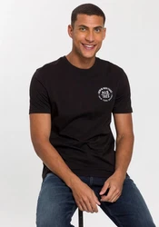 H.I.S T-Shirt (Packung) schmal geschnitten Grau/Hellgrau/Dunkelblau/Dunkelgrau