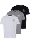 H.I.S T-Shirt (Packung) schmal geschnitten Grau/Hellgrau/Dunkelblau/Dunkelgrau
