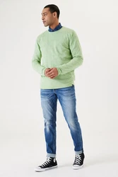Garcia Strickpullover Hellgrün/Grün/Türkis