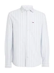 Tommy Jeans Langarmhemd TJM REG OXFORD STRIPE SHIRT Weiß/Hellblau/Beige/Blau