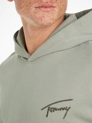 Tommy Jeans Kapuzensweatshirt TJM RLX SIGNATURE HOODIE EXT Grün/Hellgrün/Dunkelgrün/Khaki/Grau