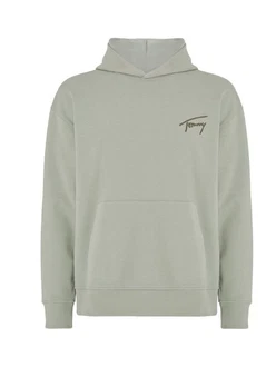 Tommy Jeans Kapuzensweatshirt TJM RLX SIGNATURE HOODIE EXT Grün/Hellgrün/Dunkelgrün/Khaki/Grau