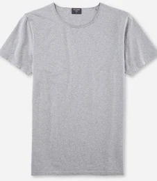 T-Shirt Casual mit Rollkante am Ausschnitt
