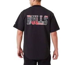 New Era Kurzarmhemd Hemd Infill Team Logo Chibul Schwarz/Dunkelblau/Rot