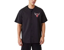 New Era Kurzarmhemd Hemd Infill Team Logo Chibul Schwarz/Dunkelblau/Rot