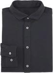 Bruno Banani Langarmhemd Jersey Hemd Dunkelgrau/Schwarz/Dunkelblau/Grau