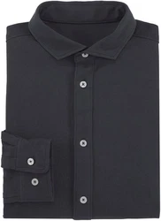 Bruno Banani Langarmhemd Jersey Hemd Dunkelgrau/Schwarz/Dunkelblau/Grau