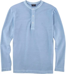 OLYMP Longsleeve Casual Hellblau/Blau