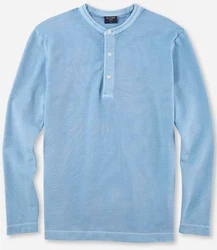 OLYMP Longsleeve Casual Hellblau/Blau