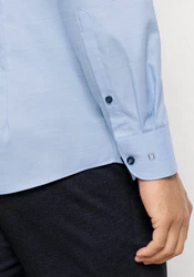 OLYMP Businesshemd Level Five body fit Hellblau/Blau/Grau