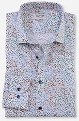 OLYMP Langarmhemd Level Five body fit Blau/Rosa/Grau/Mischfarben