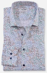 OLYMP Langarmhemd Level Five body fit Blau/Rosa/Grau/Mischfarben