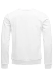 Red Bridge Herren Crewneck Sweatshirt Pullover Premium Basic Weiß