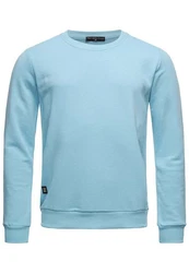 Red Bridge Herren Crewneck Sweatshirt Pullover Premium Basic Blau