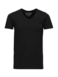 T-Shirt JJEBASIC V-NECK TEE S/S NOOS