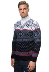 Rusty Neal Strickpullover Hellblau/Dunkelblau/Lila