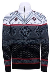 Strickpullover mit winterlichem Muster