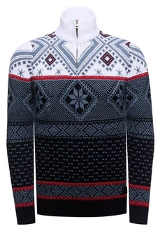 Rusty Neal Strickpullover Hellblau/Dunkelblau/Lila