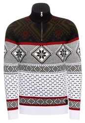 Rusty Neal Strickpullover Schwarz/Weiß/Mischfarben/Bordeaux/Creme/Lila