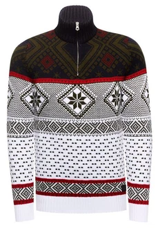 Rusty Neal Strickpullover Schwarz/Weiß/Mischfarben/Bordeaux/Creme/Lila