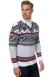 Rusty Neal Strickpullover Weiß/Creme/Mischfarben