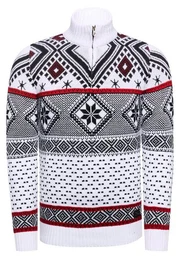 Strickpullover mit winterlichem Muster