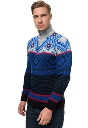 Rusty Neal Strickpullover Hellblau/Dunkelblau/Mischfarben/Blau