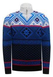Strickpullover mit winterlichem Muster