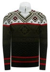 Rusty Neal Strickpullover Grün/Bordeaux/Gelb/Schwarz
