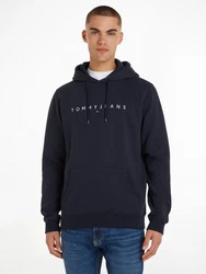 Tommy Jeans Kapuzensweatshirt TJM REG LINEAR LOGO HOODIE EXT Dunkelblau