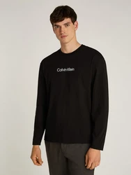 Calvin Klein Langarmshirt HERO LOGO LS T-SHIRT Schwarz/Braun