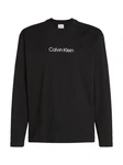 Calvin Klein Langarmshirt HERO LOGO LS T-SHIRT Schwarz/Braun
