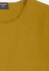 OLYMP T-Shirt Casual Gelb/Braun/Grün