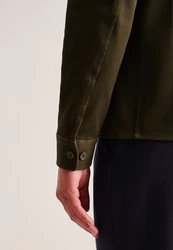 Seidensticker Hemdjacke Dunkelgrün/Khaki/Grün