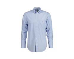 Gant Langarmhemd 3000100 Herren Regular Poplin Hemd Hellblau/Dunkelblau/Blau