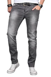 Alessandro Salvarini Jeans ASLuca Dunkelgrau/Grau/Hellgrau