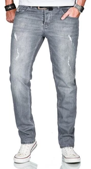 Alessandro Salvarini Jeans ASCatania Grau/Hellgrau/Blau/Hellblau/Weiß